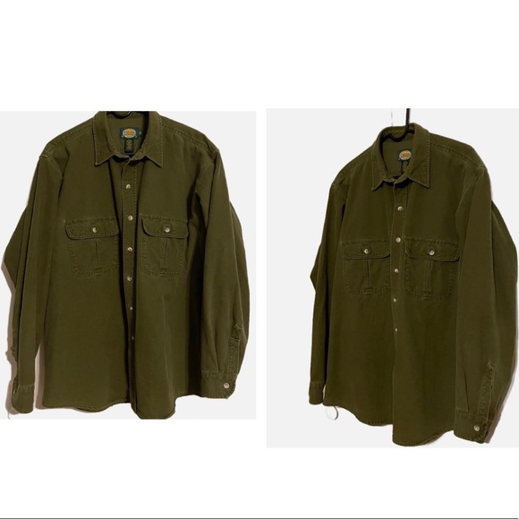 Cabela's Other - Cabala’s Hunter Green Cotton Long sleeve Button down Sz X-Large Tall